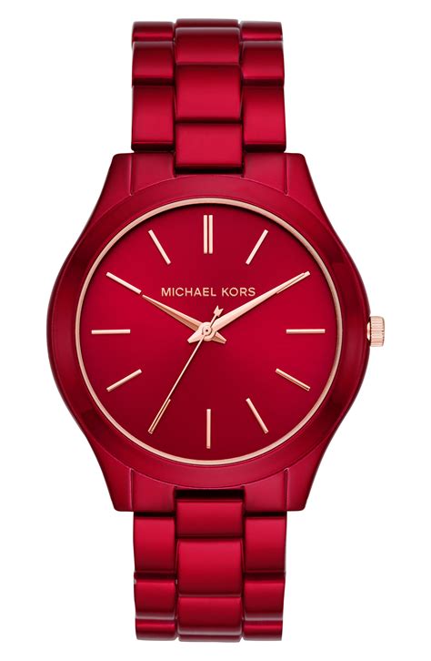 michael kors red watch: Watches for Men & Women 